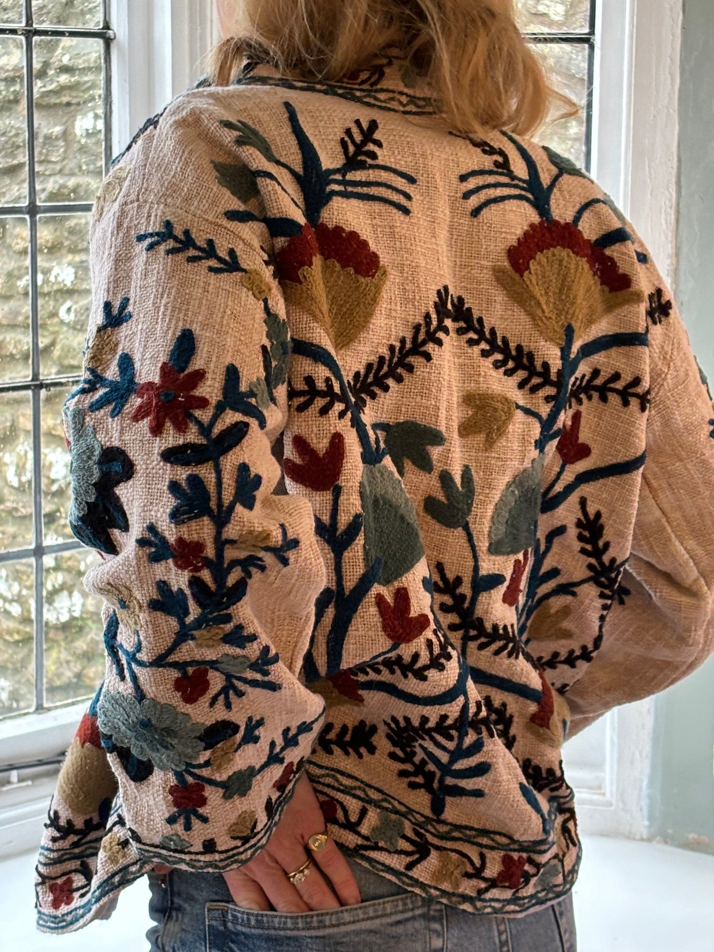 Short Suzani Jacket - Caramel