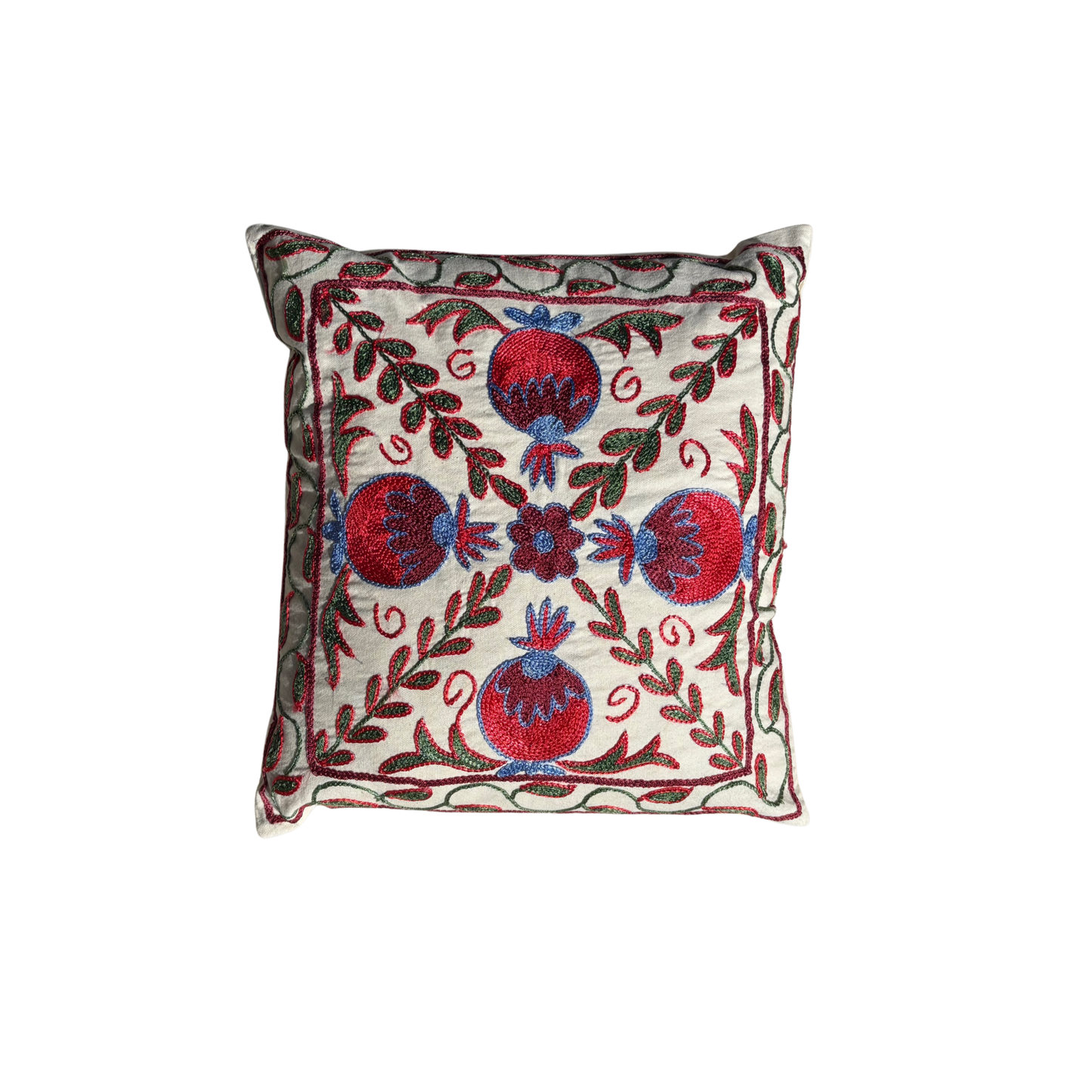 Hand Embroidered Suzani Cushion -15