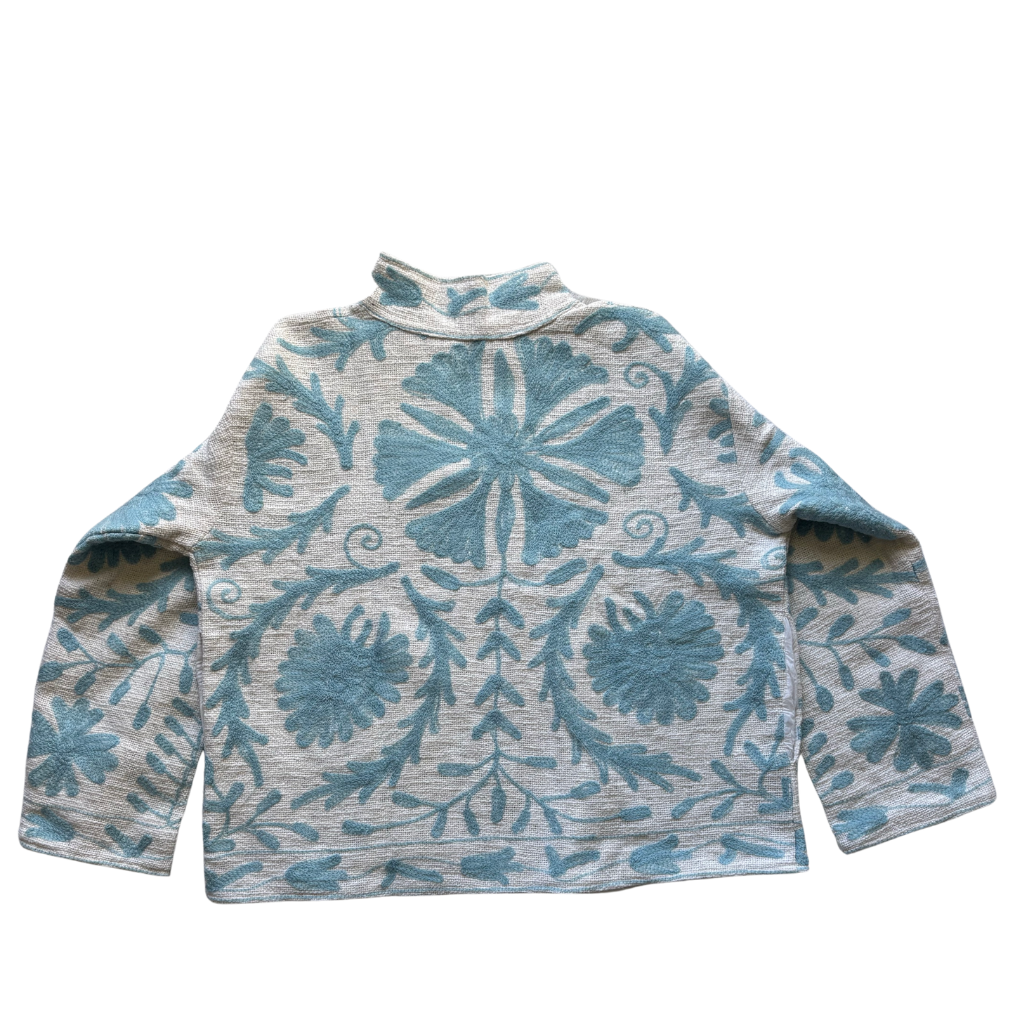Short Suzani Jacket - Light Blue
