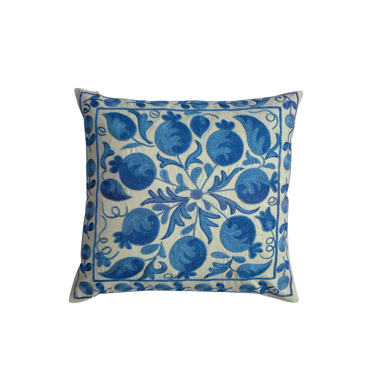 Hand Embroidered Suzani Cushion - 06