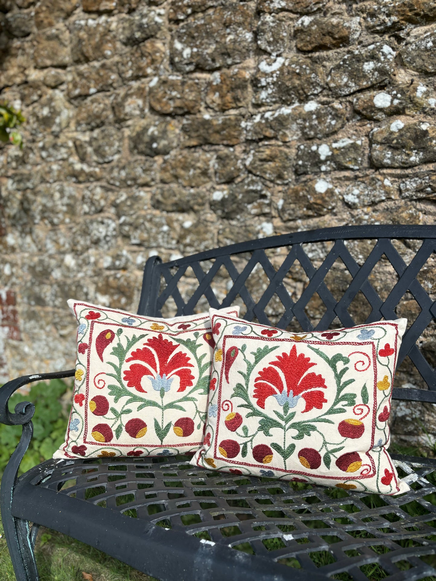 Hand Embroidered Suzani Cushion -01