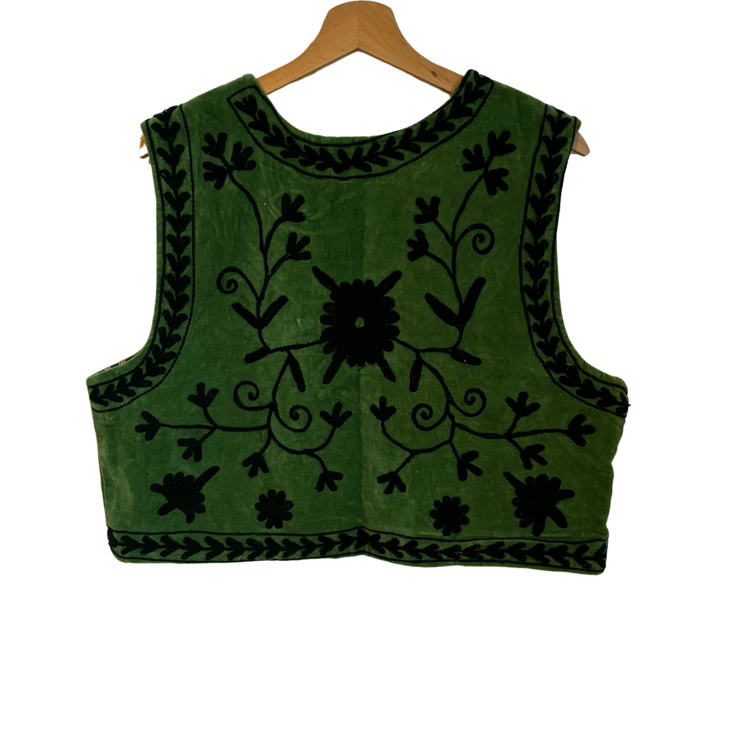 Velvet Vest - Green