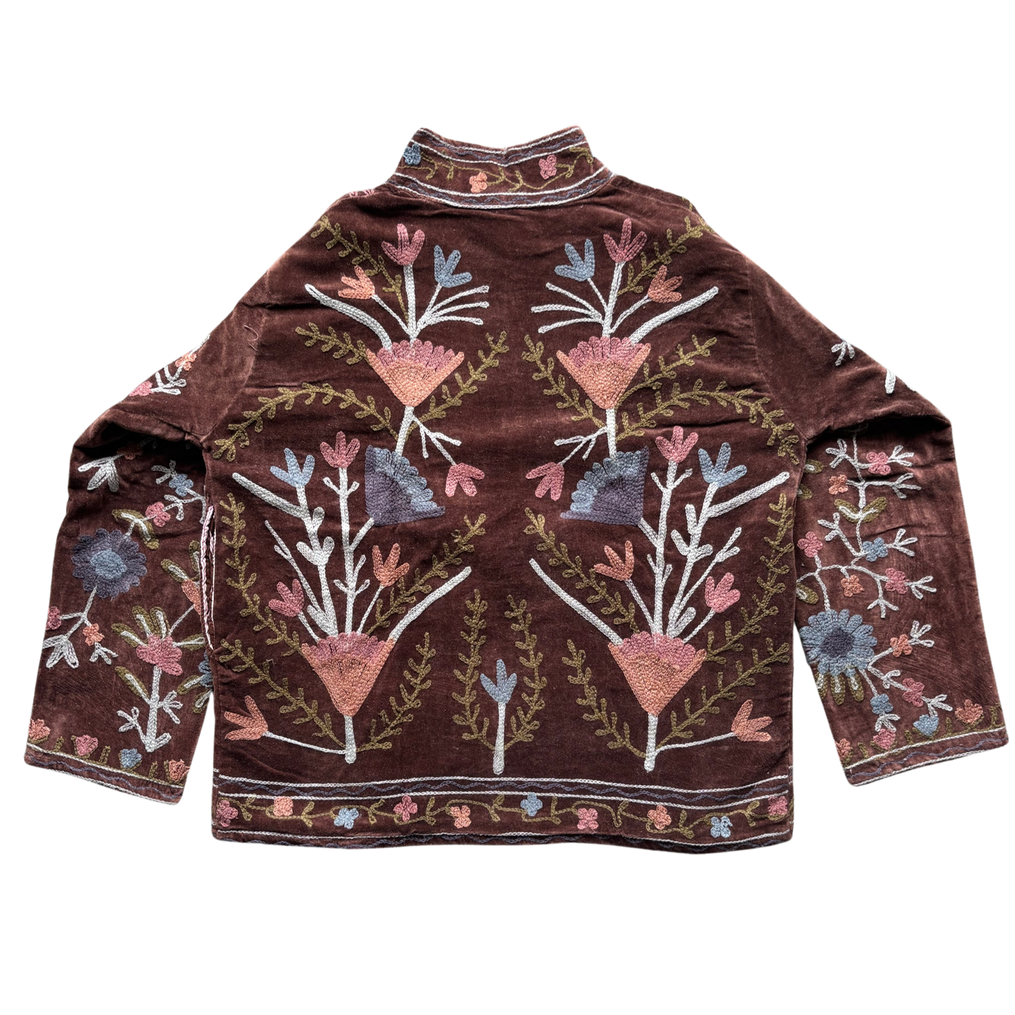 Velvet Suzani Jacket - Chocolate