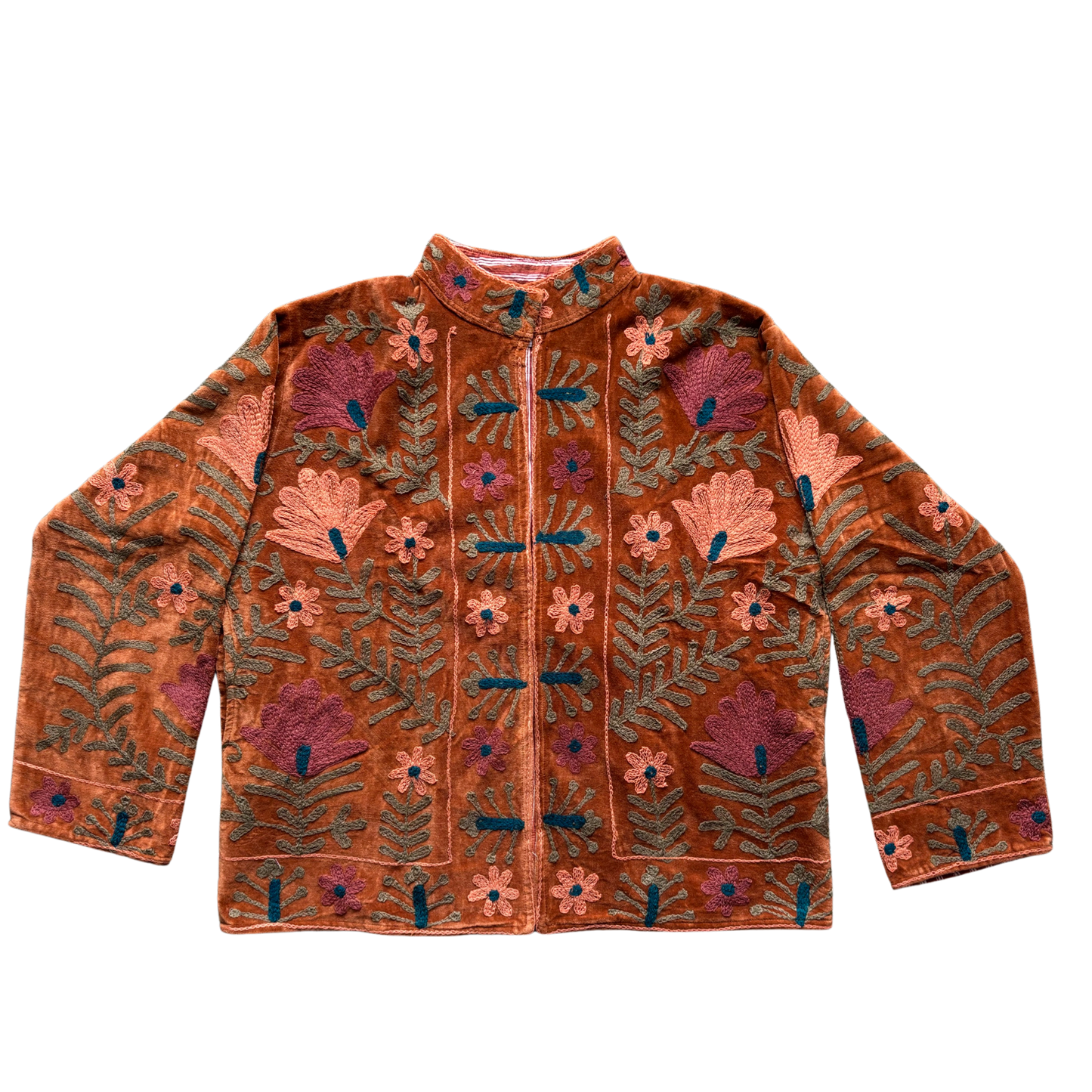Velvet Suzani Jacket - Copper