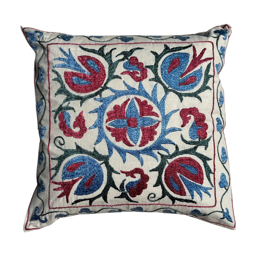 Hand Embroidered Suzani Cushion -10