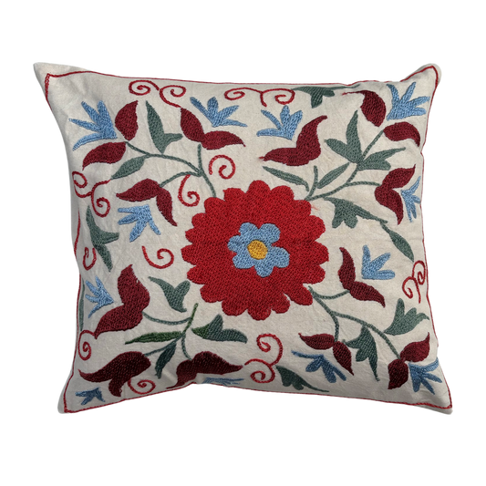 Hand Embroidered Suzani Cushion -11