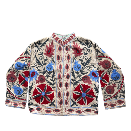 Velvet Suzani Jacket - Sage