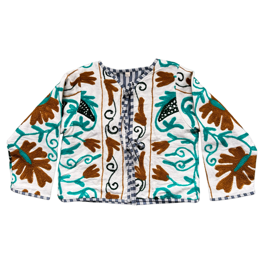 Girls Suzani Jacket - Green
