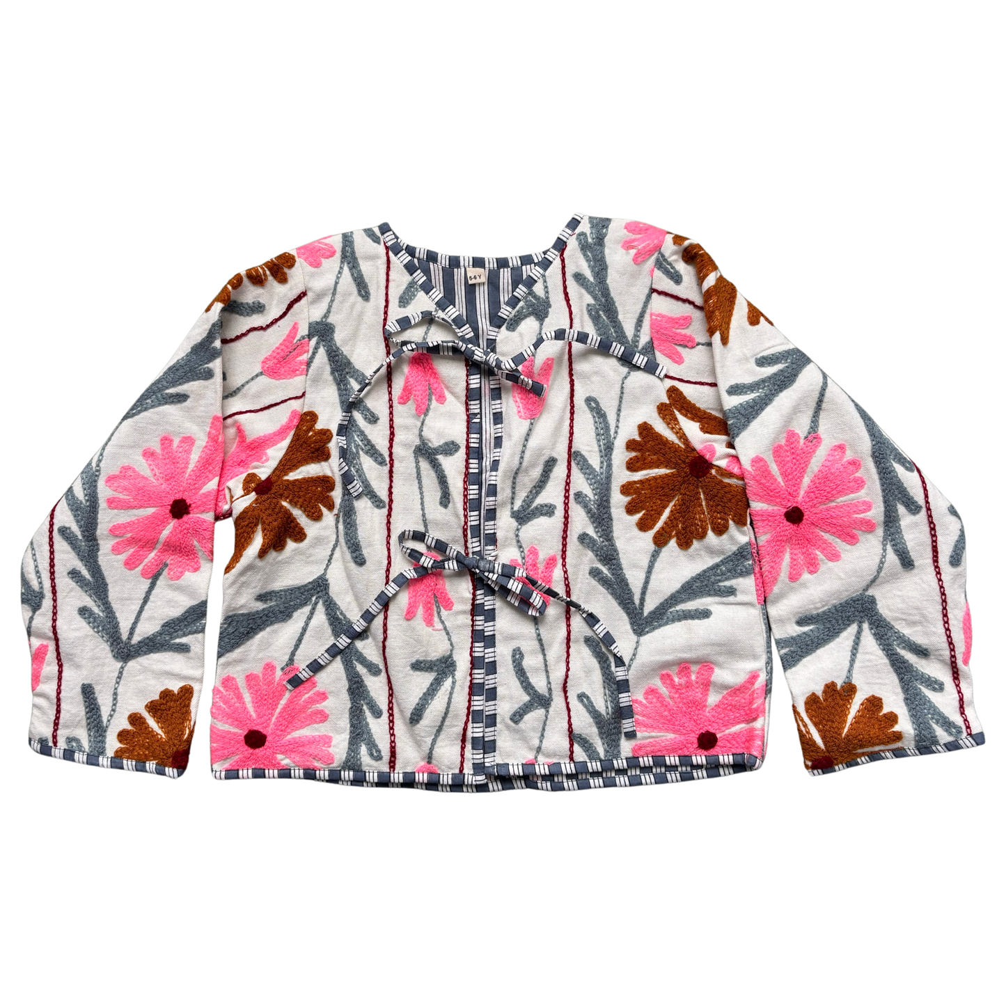 Girls Suzani Jacket - Bright Pink