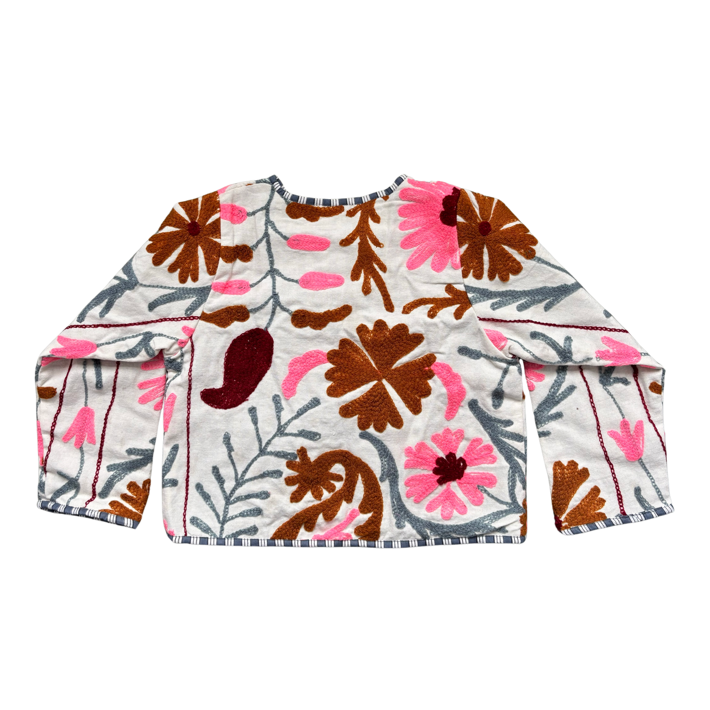 Girls Suzani Jacket - Bright Pink