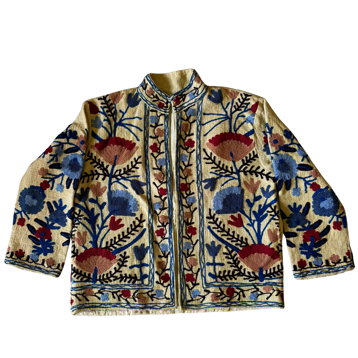 Short Suzani Jacket - Avocado