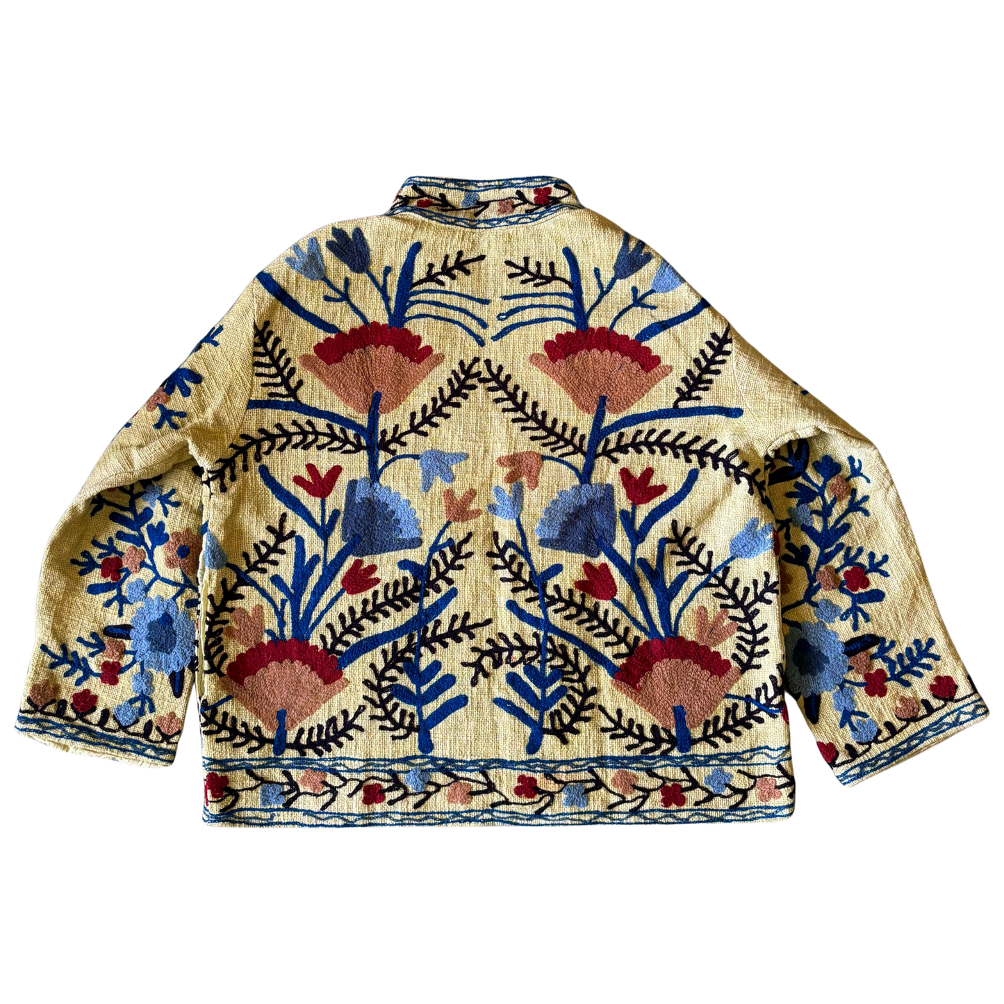 Short Suzani Jacket - Avocado