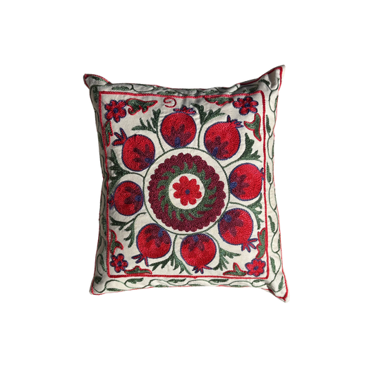 Hand Embroidered Suzani Cushion -17