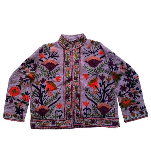 Short Suzani Jacket - Violet