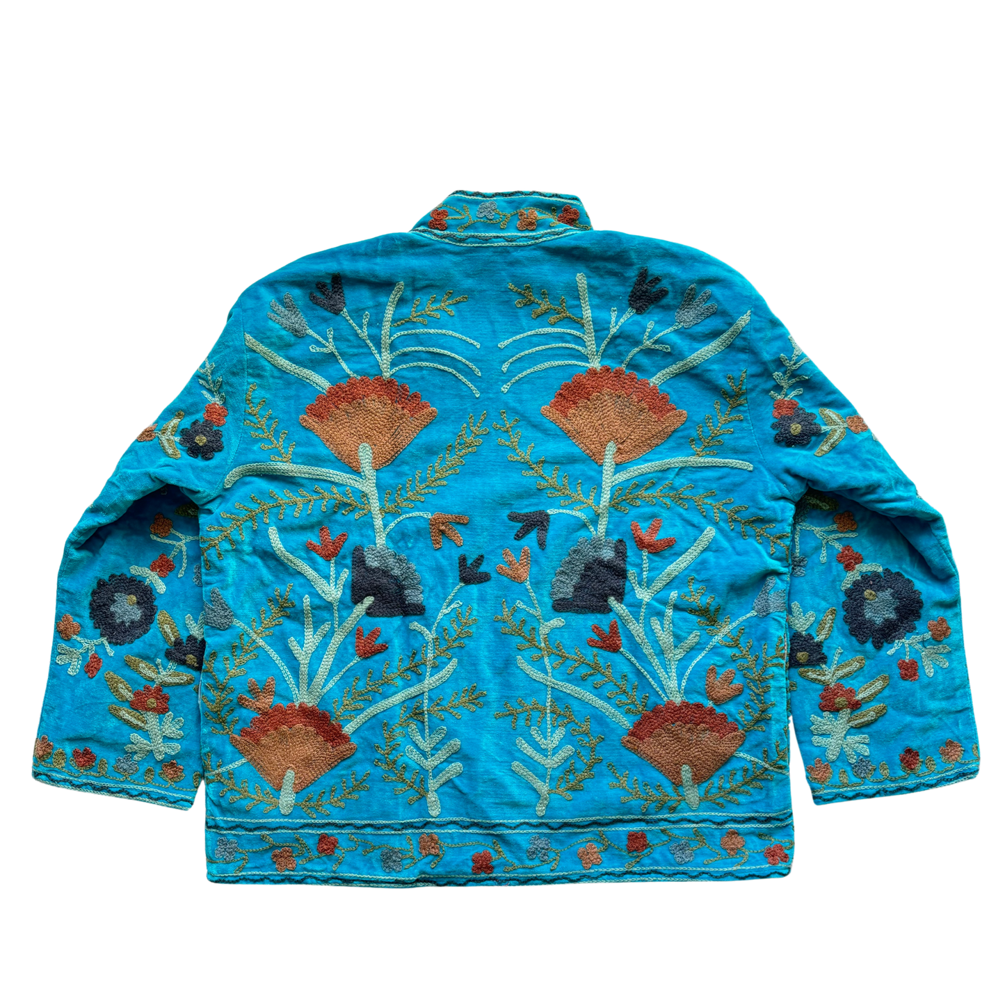 Velvet Suzani Jacket - Turquoise